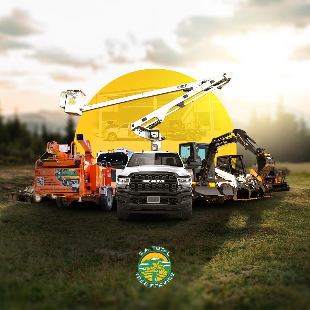S.A. Total Tree Service has all the heavy equipment needed to for any tree service job